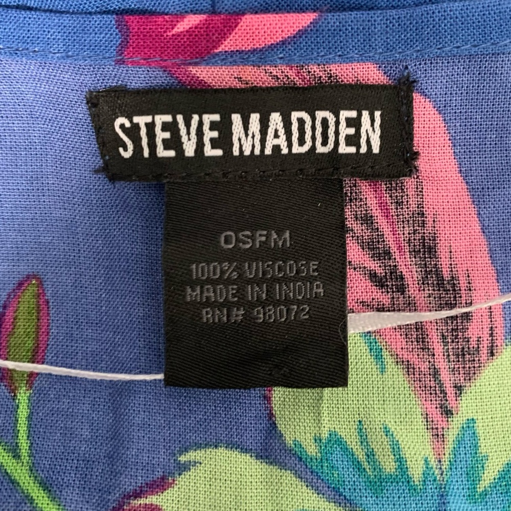 Steve Madden Hawaiian Floral Print Kimono - Picture 3 of 4